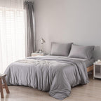 100% Organic Bamboo Bedding Set 300tc Luxurious Sateen