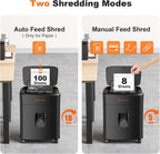 100-Sheet Auto Feed Paper Shredder P-4 Micro Cut