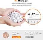 100-Sheet Auto Feed Paper Shredder P-4 Micro Cut