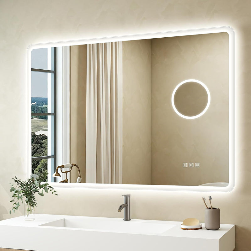 1000x700MM Bluetooth LED-Bathroom-Mirror-With-Lights for Wall