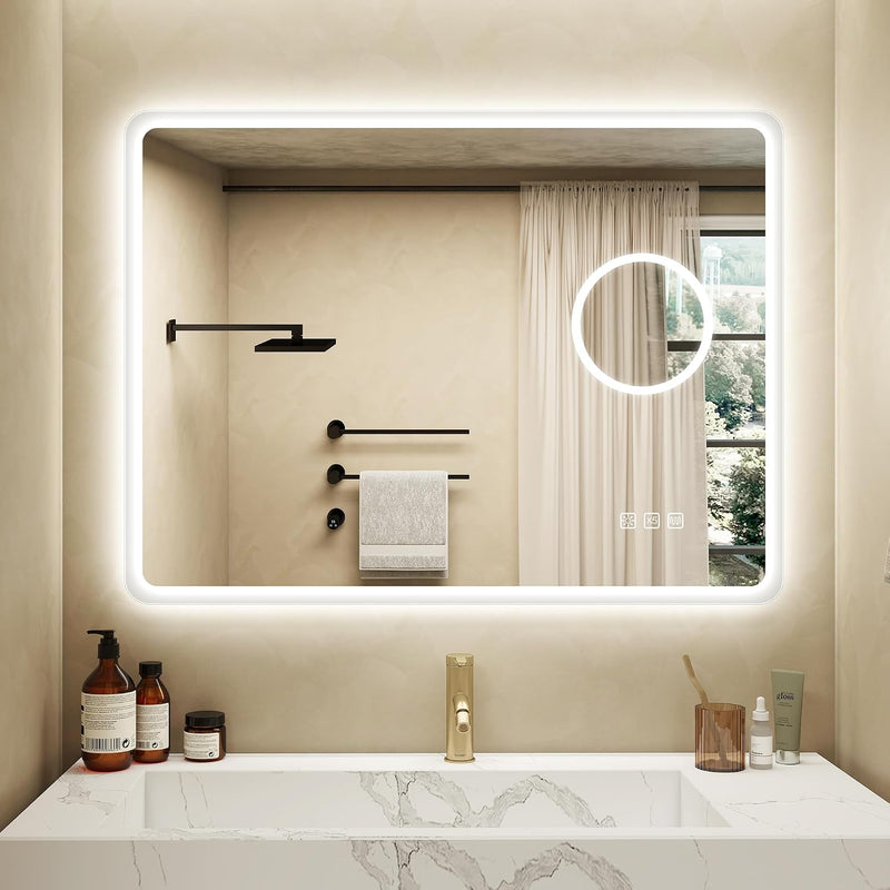 1000x700MM Bluetooth LED-Bathroom-Mirror-With-Lights for Wall