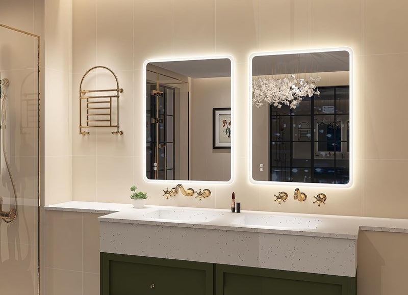 1000x700MM Bluetooth LED-Bathroom-Mirror-With-Lights for Wall