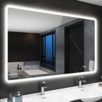 1000x700MM Bluetooth LED-Bathroom-Mirror-With-Lights for Wall