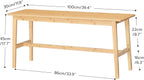 100CM Bamboo Dining Bench Farmhouse Table Seat
