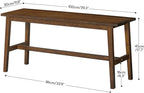 100CM Bamboo Dining Bench Farmhouse Table Seat
