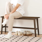 100CM Bamboo Dining Bench Farmhouse Table Seat