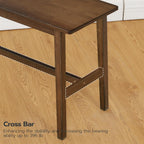 100CM Bamboo Dining Bench Farmhouse Table Seat