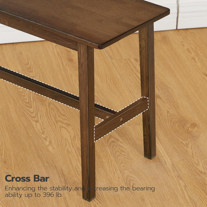 100CM Bamboo Dining Bench Farmhouse Table Seat