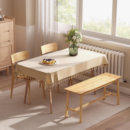 100CM Bamboo Dining Bench Farmhouse Table Seat