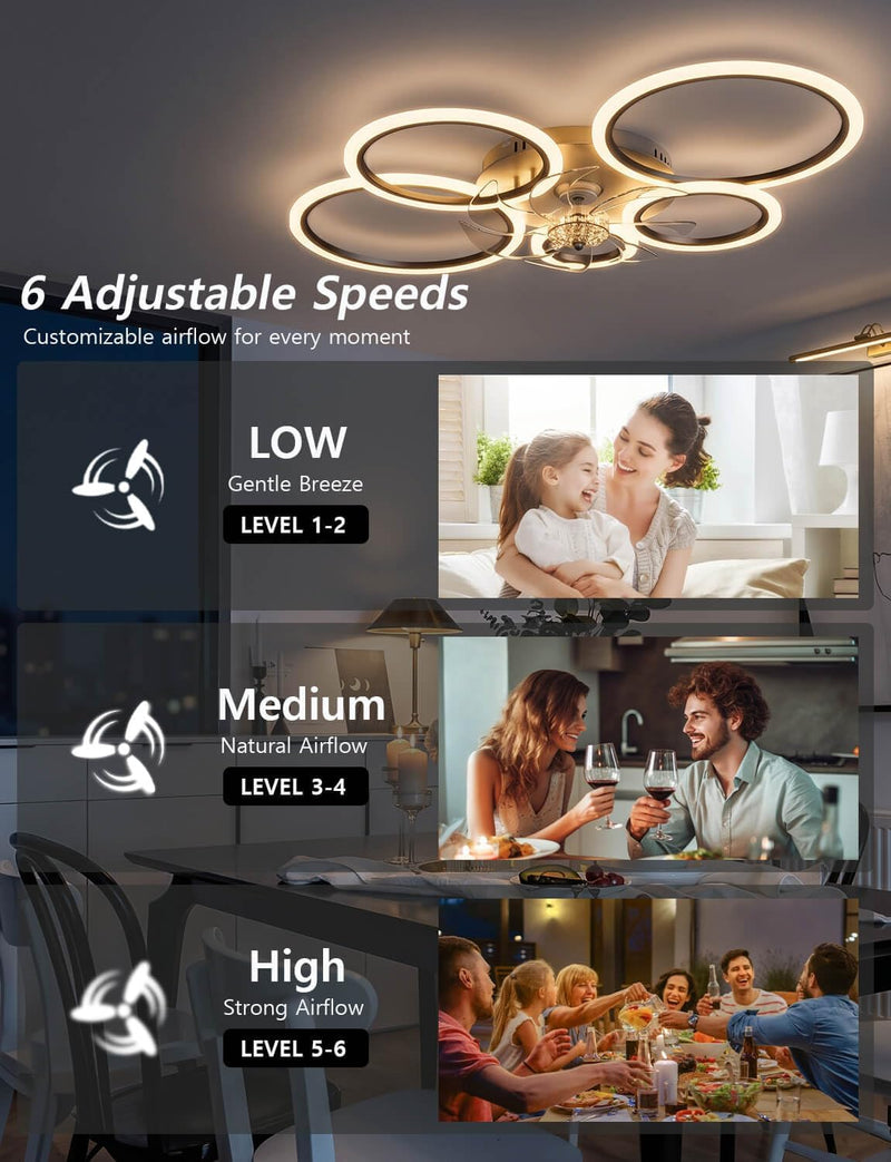100CM Ceiling Fan with Light