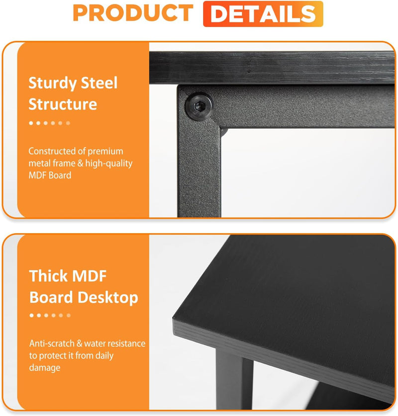100CM L-Shaped Computer Gaming Desk