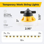 100FT 100W LED String Light with Switch 2
