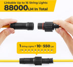 100FT 100W LED String Light with Switch 2