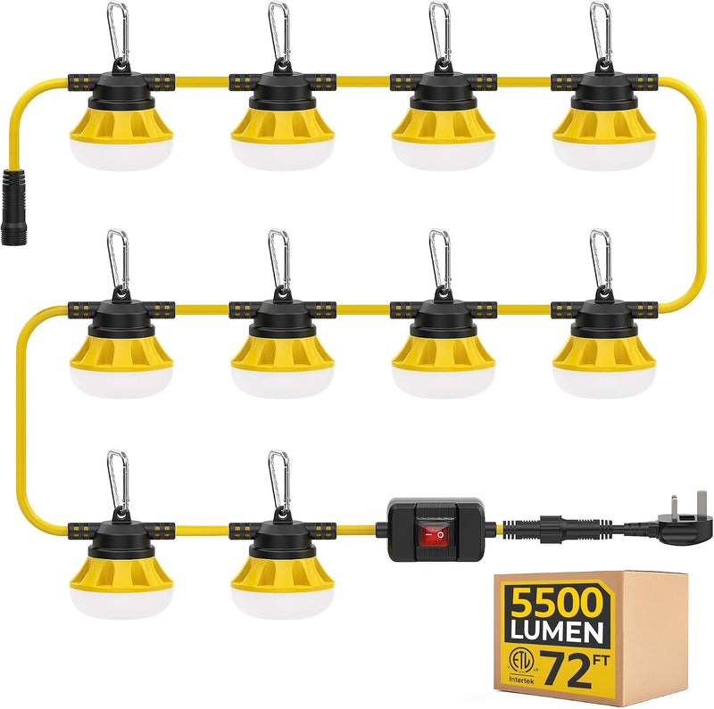 100FT 100W LED String Light with Switch 2