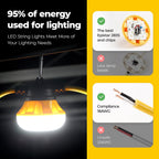 100FT 100W LED String Light with Switch 2
