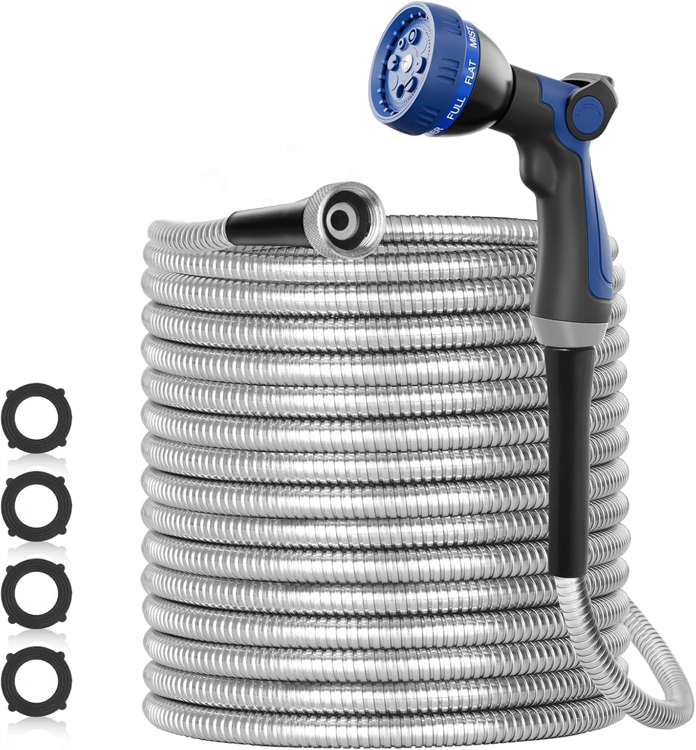 100FT 304 Stainless Steel Garden Hose Metal