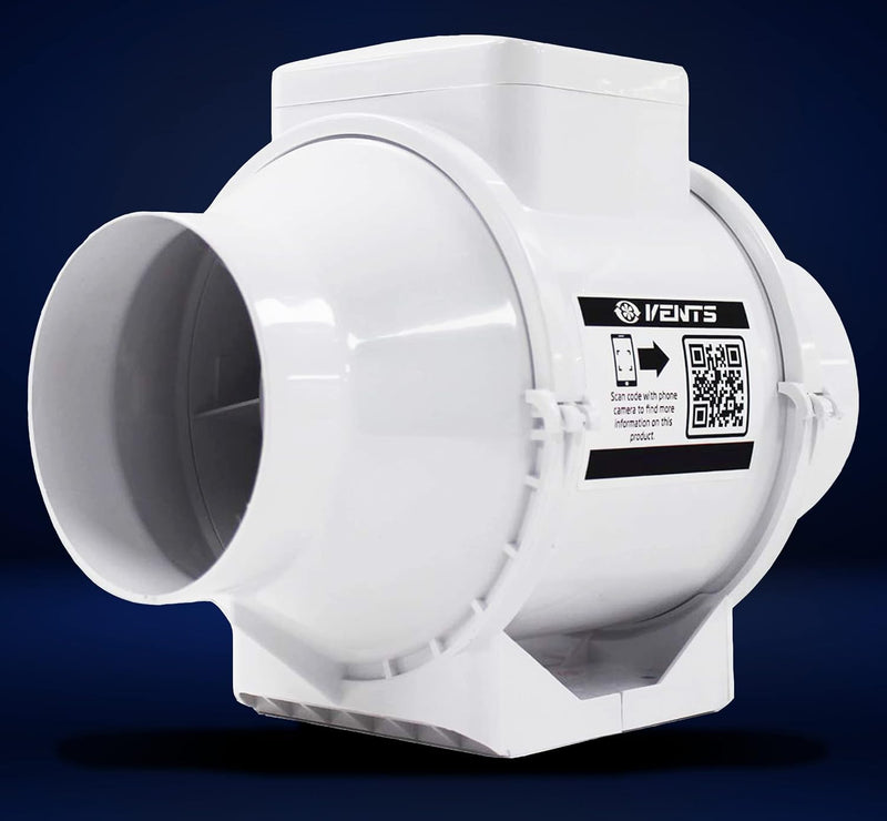 100MM Inline Bathroom Extractor Fan Kit with Timer