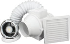 100MM Inline Bathroom Extractor Fan Kit with Timer