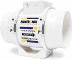 100MM Inline Bathroom Extractor Fan with Run-On