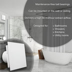 100MM Quiet Powerful Bathroom Extractor Fan