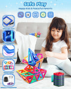 100pcs Magnetic Tiles for Kids 3d Magnet Building