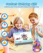 100pcs Magnetic Tiles for Kids 3d Magnet Building
