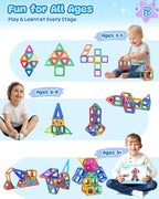 100pcs Magnetic Tiles for Kids 3d Magnet Building