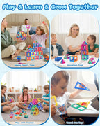 100pcs Magnetic Tiles for Kids 3d Magnet Building