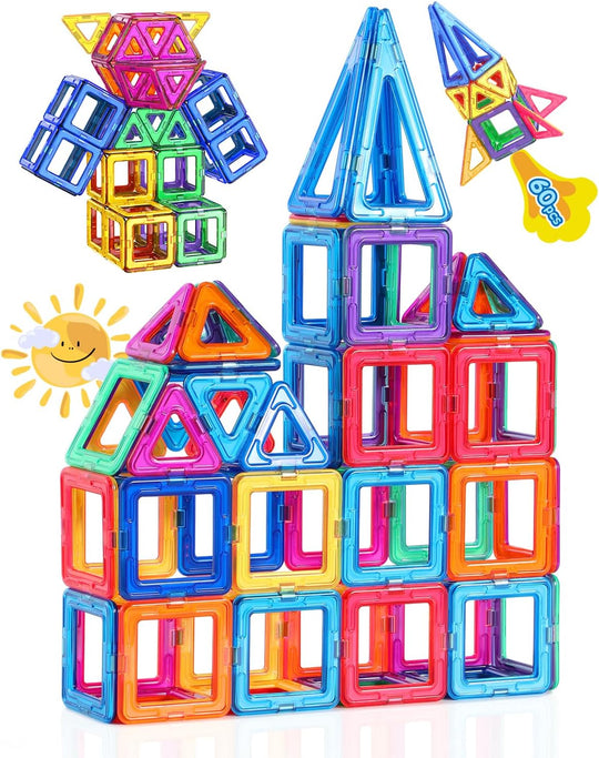 100pcs Magnetic Tiles for Kids 3d Magnet Building