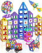 100pcs Magnetic Tiles for Kids 3d Magnet Building