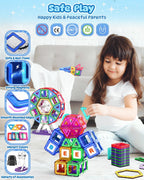 100pcs Magnetic Tiles for Kids 3d Magnet Building