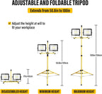 100W Tripod Stand LED Work Light Flexible Portable