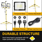 100W Tripod Stand LED Work Light Flexible Portable