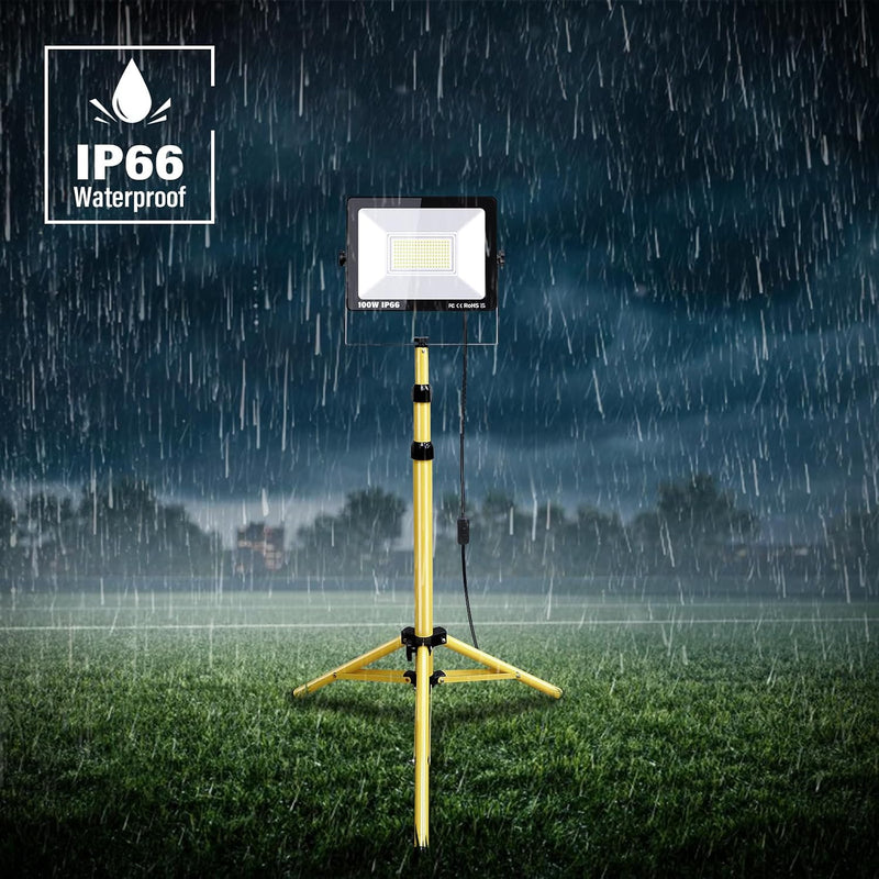 100W Tripod Stand LED Work Light Flexible Portable