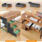 100x48CM Desk Small Computer with 6 Fabric