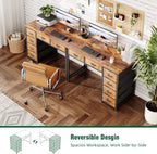 100x48CM Desk Small Computer with 6 Fabric