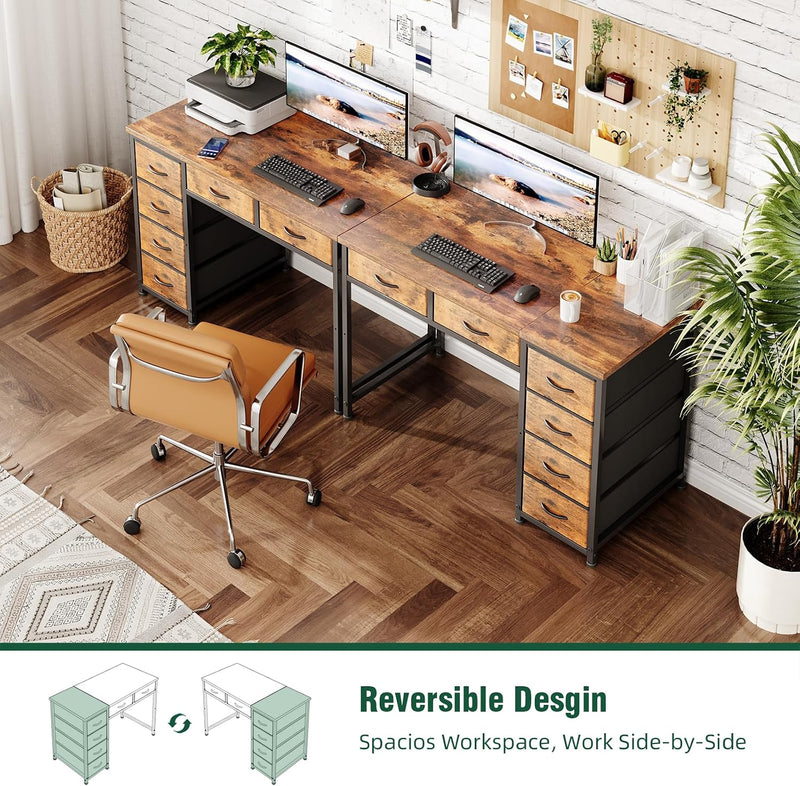 100x48CM Desk Small Computer with 6 Fabric