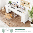 100x48CM Desk Small Computer with 6 Fabric