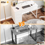 100x48CM Desk Small Computer with 6 Fabric