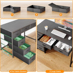 100x48CM Desk Small Computer with 6 Fabric