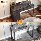100x48CM Desk Small Computer with 6 Fabric