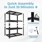 100x50x150CM Heavy Duty Garage Shelving Metal Wire Storage