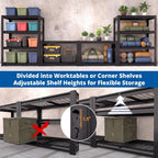100x50x150CM Heavy Duty Garage Shelving Metal Wire Storage