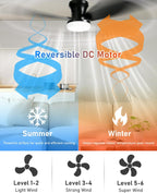 106CM Ceiling Fans with Lights and Remote 42