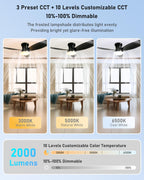 106CM Ceiling Fans with Lights and Remote 42