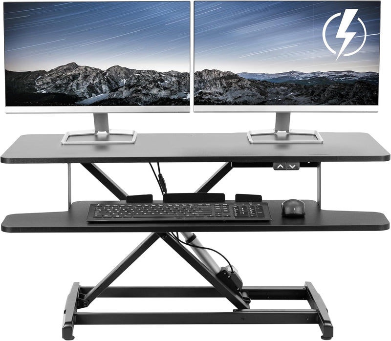 107CM Electric Motor Desk Converter Height Adjustable Riser