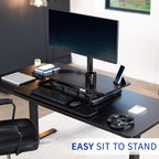 107CM Electric Motor Desk Converter Height Adjustable Riser