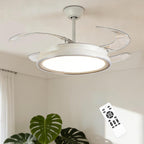 107CM Retratable Ceiling Fan with Lights Remote 6