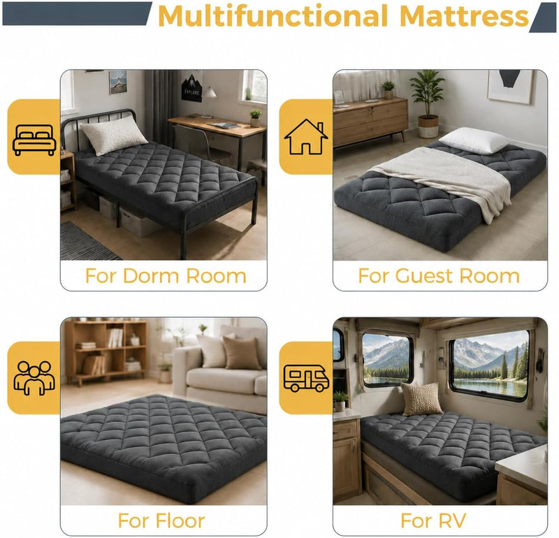 10CM Memory Foam Floor Mattress Guest Bed