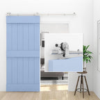 10FT Sliding Barn Door Hardware Kit